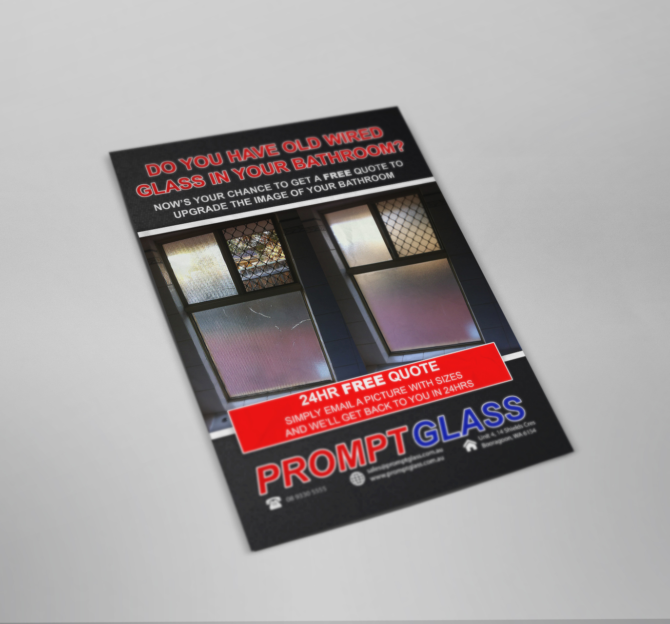 Prompt Glass Flyer Design