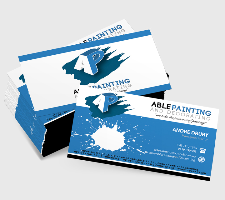 Able Painting Business Card Design